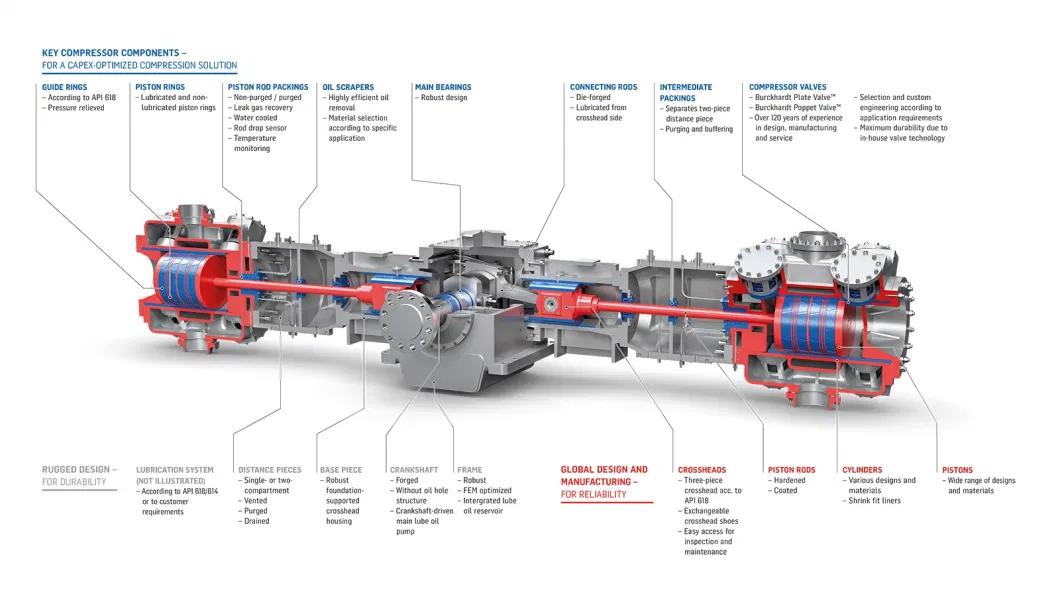 Oil-Inject Piston Air Compressor with 100L 300L Air Tank