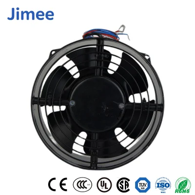 Jimee Motor China Proveedores de sopladores de lóbulos rotativos Material plástico PP Jm8025b2hl 80 * 80 * 25 mm Sopladores axiales de CA Sopladores centrífugos de alta velocidad personalizados